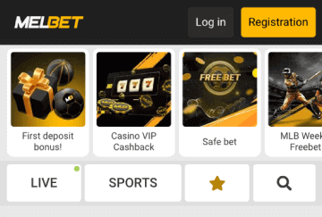 Visit the Melbet website